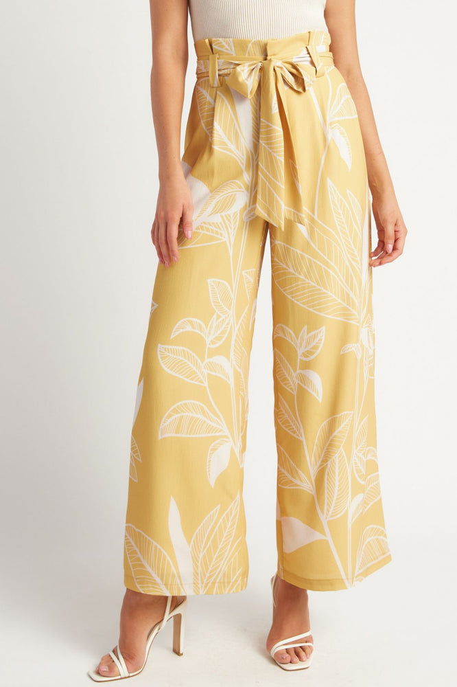 Banana Leaf Pant- Yellow