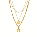 Triple Layer Necklace - Gold