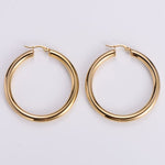 Hoop Earrings- SS925 Gold